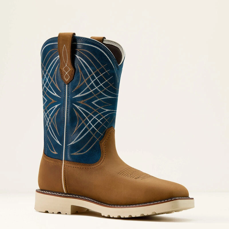 Ariat Activator: Robust Wasserschuhe für den Arbeitsplatz – Blau/Braun – 10060893